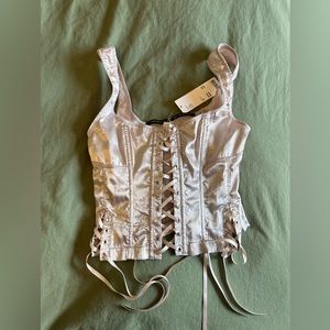 UO NWT lace satin corset - size xs